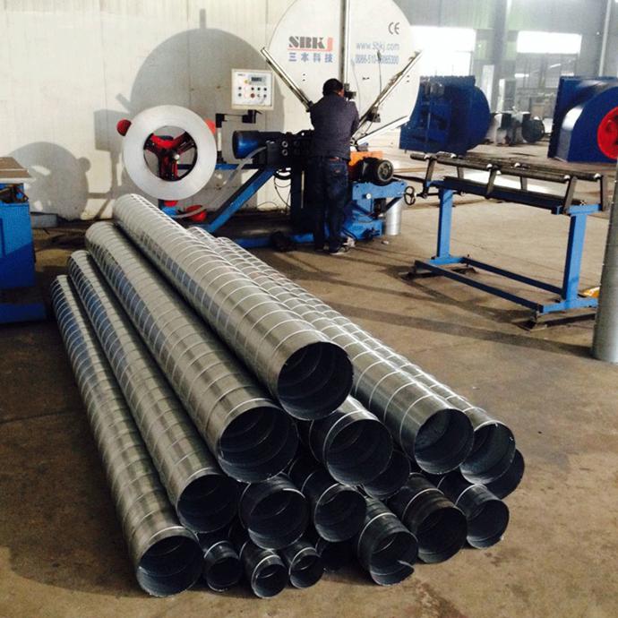 江蘇清風通用機械 專業螺旋風管廠家，鍍鋅風管直銷，高清細節圖與設備銷售一覽